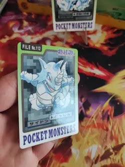 Pokemon Karte Card Rhydon Rhyhorn Pocket Monster Carddass 1997 japanese NM - Image 5