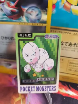 Pokemon Karte Card Pocket Monsters Carddass 1997 japanese Owei Exeggcute Exc - Image 1