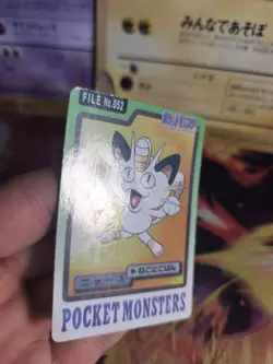 Pokemon Karte Card japanese carddass Pocket monsters 1997 Meowth Maizi VG- - Image 3