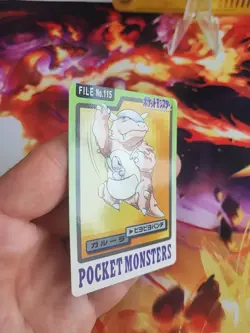 Pokemon Card Kangama Kangaskhan Pocket Monsters Japanese Bandai Carddass Exc+ - Image 4