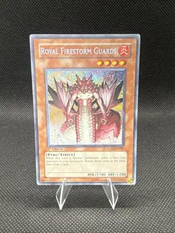 Royal Firestorm Guards GLAS-EN087 Secret Rare 1st Edition Yu-Gi-Oh! NM - Image 1