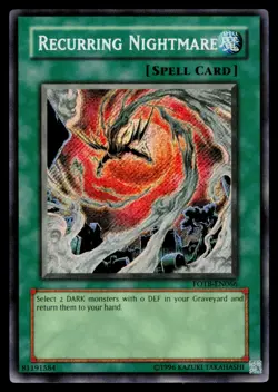 Recurring Nightmare - FOTB-EN066 NM Secret Rare Force of the Breaker Yu-Gi-Oh - Image 1