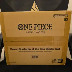 One Piece TCG English Seven Warlords Of The Sea Binder Set SEALED/NEW - Image 1