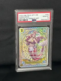 2025 ONE PIECE ENGLISH OP11 SHIRAHOSHI SP SPECIAL ALTERNATE ART PSA 10 - Image 5