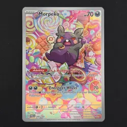 Pokemon TCG Card Morpeko 206/182 SV04 Paradox Rift Illustration Rare - NM - Image 1
