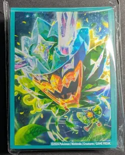 65 Ct Teal Mask Ogerpon Premium Collection Card Sleeves Sealed Pokemon - Image 1