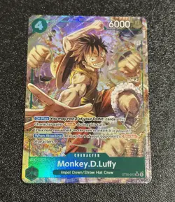 Monkey D. Luffy ST30-012 SR Parallel Start Deck EX Luffy & Ace ONE PIECE Card NM - Image 1