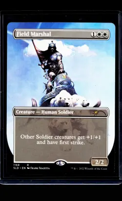 2022 MTG Magic the Gathering SLD Secret Lair Drop Borderless #1168 Field Marshal - Image 1