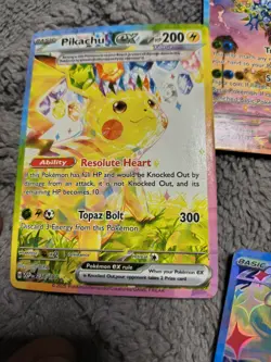 Pokemon TCG Holo Lot 7 Cards - Pikachu ex Latias ex Terapagos ex - Image 3