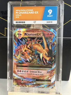 Pokemon TCG XY Evolutions M Charizard EX Ultra Rare Card 13/108 ACE 9 - Image 1