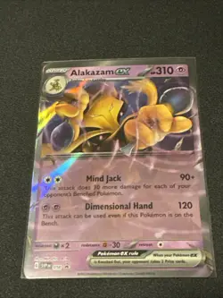 Pokemon TCG Alakazam EX Promo 151 Ultra Rare SVP050 NM Condition - Image 1