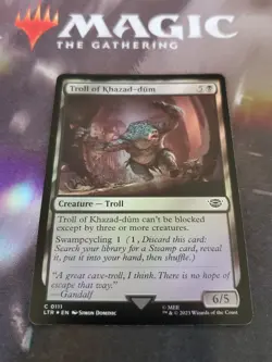 Mtg. Troll of Khazad-dum. Foil. Lord of the Rings. Pack Fresh - Image 1