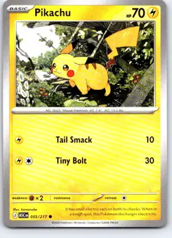 Pikachu 055/217 Common Ascended Heroes Pokemon Near Mint - Image 1