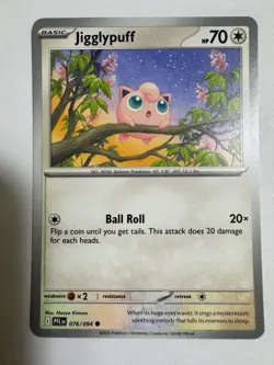 Jigglypuff 076/094 Common Phantasmal Flames Pokemon Near Mint - Image 1