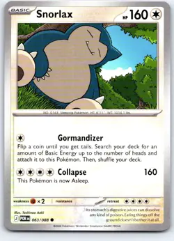 Snorlax 063/088 Common Perfect Order Pokemon Near Mint - Image 1