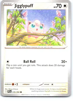 Jigglypuff 076/094 Common Phantasmal Flames Pokemon Near Mint - Image 1