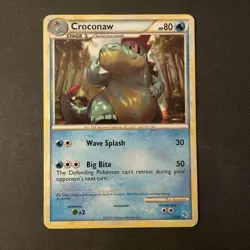 Croconaw 17/30 Pokemon HGSS Trainer Kit: Gyarados & Raichu 2010 LP - Image 1