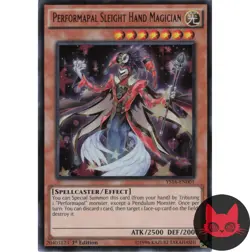 Yugioh Performapal Sleight Hand Magician YS16-EN001 Ultra Rare 1st Edition NM - Image 1