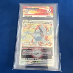 Pokemon Lugia v Star TCG Silver Tempest Holo Ultra Rare Ace 10 Card 139/195 - Image 1