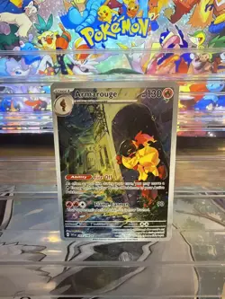 Pokemon Scarlet and Violet Base Set Armarouge Illustration Card 203/198 - Image 1