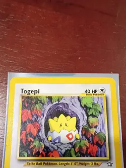 Togepi 51/111 Unlimited Neo Genesis Set WOTC Vintage Pokemon Card 2000 Mp - Image 2