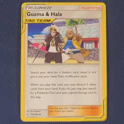 Guzma & Hala 193/236 - Cosmic Eclipse - Uncommon Pokemon Card - NM - Image 1