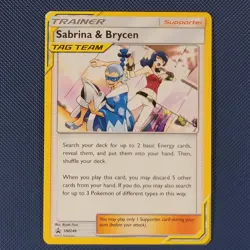 Sabrina & Brycen SM246 - SM Black Star - Promo Pokemon Card - M / NM - Image 1