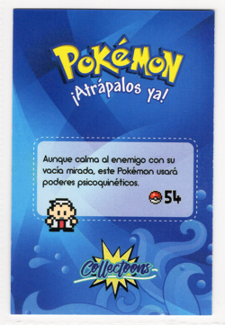 POKEMON - ATRAPALOS YA ! CARD * PSYDUCK - Image 2