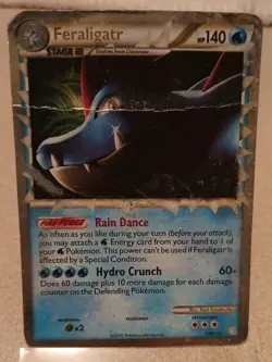 Pokemon TCG Feraligatr Prime HeartGold SoulSilver Card 108/123 HP - Image 1