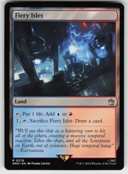 Fiery Islet 278 Rare Universes Beyond: Doctor Who Magic: The Gathering Near Mint - Image 1