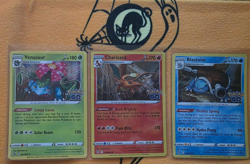 Pokemon Go Venusaur Charizard Blastoise holo rare set of 3 03 010 017 LP 🐸🐢🐉 - Image 1