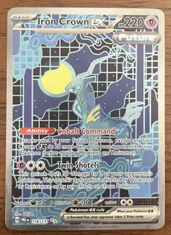 Iron Crown EX 158/131 Prismatic Evolutions - Special Illustration Rare - Image 1