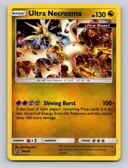 Ultra Necrozma - SM165 Holo Promo Sun & Moon Promo Pokemon Holo MP - Image 1