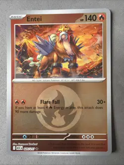 Pokemon TCG * Entei 25/217 Fire * Rare REVERSE HOLO * ME Ascended Heroes - Image 1