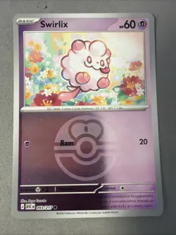Pokemon TCG * Swirlix 93/217 Love Ball * C REVERSE HOLO * ME Ascended Heroes NM - Image 1