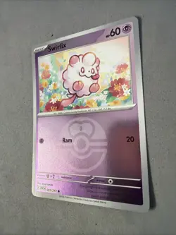 Pokemon TCG * Swirlix 93/217 Love Ball * C REVERSE HOLO * ME Ascended Heroes NM - Image 2