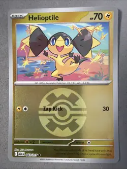 Pokemon TCG * Helioptile 63/217 Quick Ball REVERSE HOLO * ME Ascended Heroes NM - Image 1