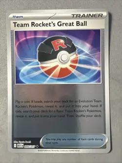 Pokemon TCG * Team Rocket's Great Ball 205/217 REVERSE HOLO * ME Ascended Heroes - Image 1