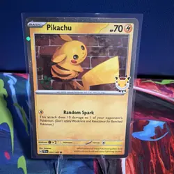 Pokemon Pikachu 2026 Pokemon Day Holo 30th Anniversary Stamped Promo 051/162 - Image 1