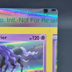 Pokemon TCG NFC Error Miscut Spectrier 081/196 Holo Rare Trick Or Trade... - Image 3
