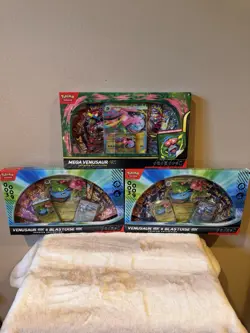 Pokemon TCG 2 X Venusaur and Blastoise EX & Mega Venusaur Ex Box New - Image 1