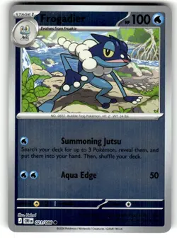 Frogadier 021/086 Common Chaos Rising Pokemon Reverse Holo Near Mint - Image 1