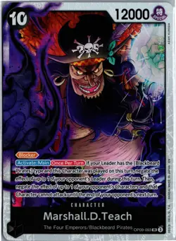 MARSHALL.D.TEACH (093) EMPERORS IN THE NEW WORLD OP09-093 SR NM/M - Image 1