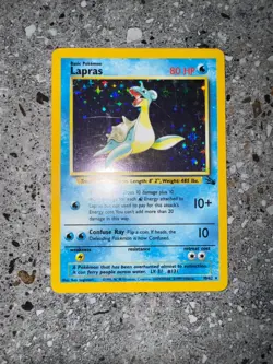 Pokemon TCG Cards Lapras 10/62 Fossil Holo Rare EXC - Image 3