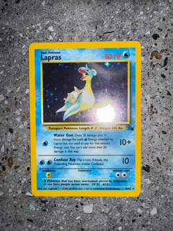 Pokemon TCG Cards Lapras 10/62 Fossil Holo Rare EXC - Image 4
