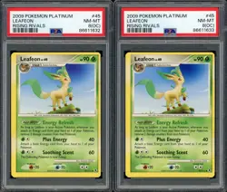 PSA 8 (OC) Leafeon Platinum Rising Rivals 45/111 Pokemon Cards B23 - Image 1