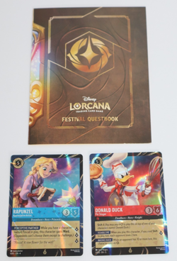 Disney LORCANA Epcot Quest Ravensburger Exclusive RAPUNZEL & DONALD DUCK Cards - Image 1
