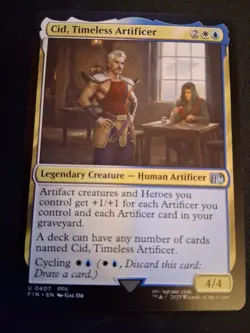 MTG FINAL FANTASY CID, TIMELESS ARTIFICER UNCOMMON #407 - Image 1