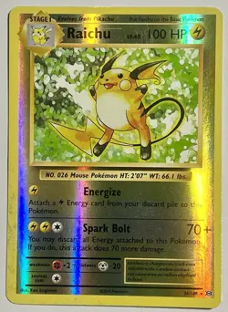 Raichu 36/108 (MP) Reverse Holo XY Series: Evolutions 2016 Pokemon Card TCG - Image 1