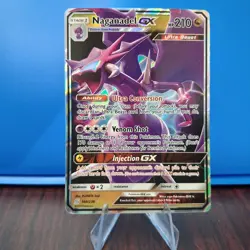 Naganadel GX 160/236 Sm-Unified Minds Ultra Rare Holo Pokemon Card NM - Image 1